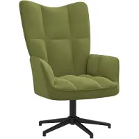 vidaXL Relaxstoel fluweel lichtgroen