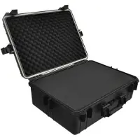 vidaXL Hardcase transportkoffer met schuimvulling zwart online kopen