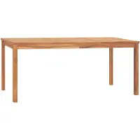 vidaXL Tuintafel 180x90x77 cm massief teakhout