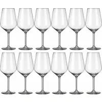 Royal Leerdam 18x Luxe witte wijn glazen 530 ml Carre - Wijnglazen