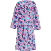 Playshoes Badjas Viooltjes Meisjes Roze/blauw/wit Maat 74/80