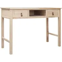 vidaXL Schrijftafel 110x45x76 cm hout naturel