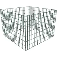vidaXL Compostbak vierkant 100x100x70 cm mesh