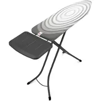Brabantia Strijkplank B - met Stoomunithouder - 124 x 38 cm - Titan Oval