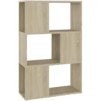 vidaXL Boekenkast/kamerscherm 60x24x94 cm bewerkt hout sonoma eiken