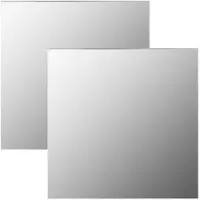 vidaXL Wandspiegels 2 st vierkant 60x60 cm glas