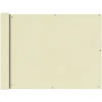 vidaXL Balkonscherm oxfordtextiel 90x600 cm crème
