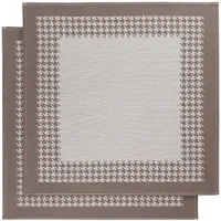 De Witte Lietaer Theedoeken De Witte Lietaer Pied De Poule Champignon (2 stuks)
