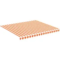vidaXL Vervangingsdoek voor luifel 400x350 cm polyester geel en oranje