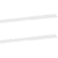 vidaXL Wandschappen 2 st 100x9x3 cm hoogglans wit