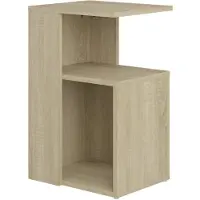 vidaXL Bijzettafel 36x30x56 cm bewerkt hout sonoma eikenkleurig