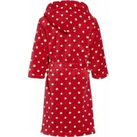 Playshoes Rode Badjas/ochtendjas Met Witte Stippen Print Voor Kinderen. 110/116 (5-6 Jr) - Badjassen