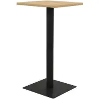 vidaXL Bistrotafel 50x50x107 cm eikenkleurig