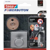 Blokker 2x Tesa Powerbutton Haakjes Large Vierkant - Handdoekhaakjes