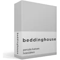 Beddinghouse Hoeslaken Light Grey (Percal)-180 x 210 cm