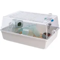 Ferplast Hamster Cage 55* 39* 27 cm - Mini Duna White -