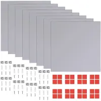 vidaXL Spiegeltegels frameloos 8 st 20,5 cm glas