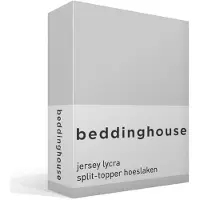 Beddinghouse Splittopper Hoeslaken Jersey-Lycra Lightgrey-200 x 200/220 cm