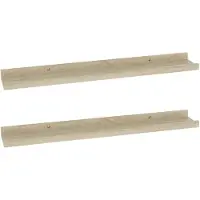vidaXL Wandplanken 2 st Sonoma eiken 60x9x3 cm