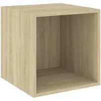 vidaXL Wandkast 37x37x37 cm spaanplaat sonoma eikenkleurig