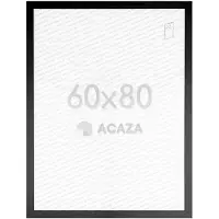 Acaza Fotolijst 60x80 cm - Fotokader in MDF Hout - Zwart