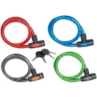 Master Lock Keyed armoured cable 1m x Ø 18mm w/4 keysvinyl cover - colours : blac - 8228EURDPRO
