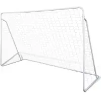 vidaXL Voetbaldoelset hoogwaardig 240x90x150 cm staal