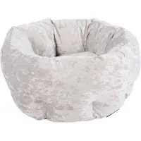 Scruffs & Tramps Huisdierenmand fluweel zilverkleurig