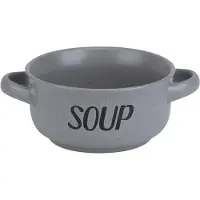 C&T Cosy&trendy Soepkom 'Soup' - 46 Cl - Grijs - Set-4