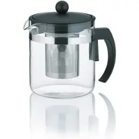 kela Theepot Auron met Filter Zwart 0,7L