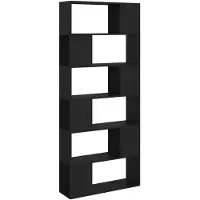 vidaXL Boekenkast/kamerscherm 80x24x186 cm bewerkt hout zwart