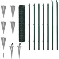 vidaXL Euro hek 10x1,7 m groen