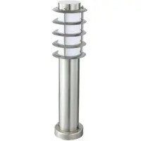 BES LED LED Tuinverlichting - Buitenlamp - Nalid 3 - Staand - RVS - E27 - Rond