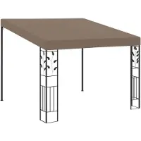 vidaXL Wandpaviljoen, 3x3x2,5 meter, taupekleurig