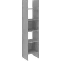 vidaXL Boekenkast 40x35x180 cm bewerkt hout betongrijs