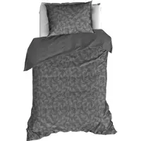 De Witte Lietaer Dekbedovertrek Alvaro Natural Grey Flanel-140 x 200 / 220 cm | 1-Persoons