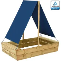 vidaXL Zandbak met dak 80x60x97,5 cm geïmpregneerd grenenhout