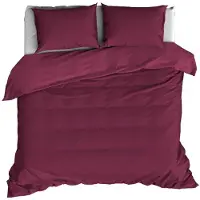 De Witte Lietaer Dekbedovertrek Olivia Beet Red Satijn-240 x 200 / 220 cm | Lits-Jumeaux