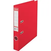 Esselte Nr.1 Vivida Ordner - Rugbreedte van 50mm - Voordeelverpakking (5 stuks) - Rood