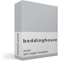 Beddinghouse Split Topper Hoeslaken Licht grijs (Jersey)-180 x 200/220 cm
