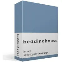 Beddinghouse Split Topper Hoeslaken Blauw (Jersey)-180 x 200/220 cm