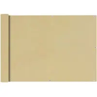 vidaXL Balkonscherm Oxford textiel 75x600 cm beige
