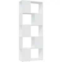 vidaXL Boekenkast/kamerscherm 60x24x155 cm bewerkt hout wit