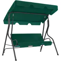 vidaXL Schommelbank 170x110x153 cm stof groen