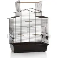 Beeztees Iza 3 Open - Vogelkooi - Zwart - Groot - 59x38x65 cm
