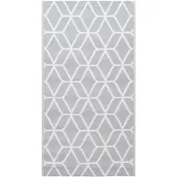 vidaXL Buitenkleed ARAKIL 120x180 cm PP grijs