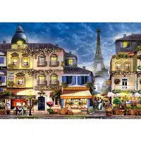 Wooden.City Ontbijt in Parijs XL - Houten Vormpuzzel - 600 stukjes - Multikleur