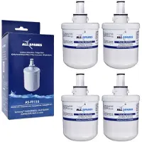 Allspares Waterfilter (4x) voor koelkast geschikt voor Samsung DA29-00003F / DA29-00003G / HAFIN2