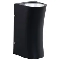 BES LED LED Tuinverlichting - Buitenlamp - Cupressus - Wand - Aluminium Mat Zwart - 12W Natuurlijk Wit 4200K - Vierkant