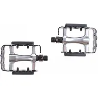 Mirage atb pedalen alu/zilver+reflector blister 1500969